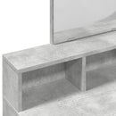 makeupbord med spejl 80x41x144,5 cm betongrå