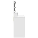 makeupbord med LED-lys 80x41x134,5 cm hvid