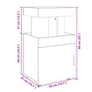 barvogn 50x41x89 cm konstrueret træ sonoma-eg