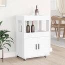 barvogn 60x39,5x89 cm konstrueret træ hvid