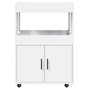barvogn 60x39,5x89 cm konstrueret træ hvid