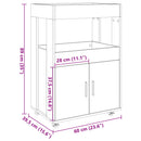barvogn 60x39,5x89 cm konstrueret træ sonoma-eg