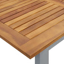 Have Spisebordssæt 7 pcs Grå Massivt Akacietræ
