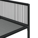 spisebordssæt til haven 5 dele polyrattan sort