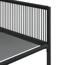 spisebordssæt til haven 5 dele polyrattan sort
