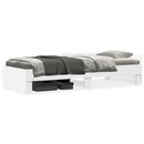 sengeramme 90x200 cm konstrueret træ hvid