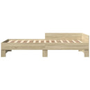 sengeramme 90x200 cm uden madras konstrueret træ sonoma-eg