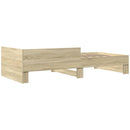 sengeramme 90x200 cm uden madras konstrueret træ sonoma-eg