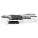 sengeramme 75x190 cm konstrueret træ hvid