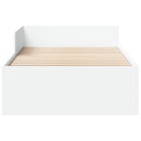 sengeramme 75x190 cm konstrueret træ hvid