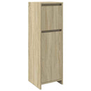 badeværelsesskab 30x30x95 cm konstrueret træ sonoma-eg