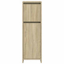 badeværelsesskab 30x30x95 cm konstrueret træ sonoma-eg