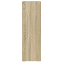 badeværelsesskab 30x30x95 cm konstrueret træ sonoma-eg