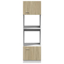 mikrobølgeovnsskab "Lyon" Sonoma eg 60x57x207 cm konstrueret træ