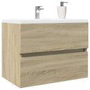 vaskeskab 60x38,5x45 cm konstrueret træ sonoma-eg