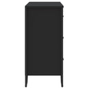kommode 91x35,5x74,5 cm konstrueret træ sort