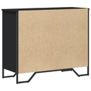 kommode 91x35,5x74,5 cm konstrueret træ sort