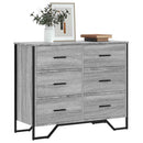 kommode 91x35,5x74,5 cm konstrueret træ sonoma-eg