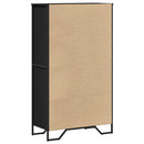 skab 79,5x35,5x137,5 cm konstrueret træ sort