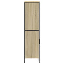 skab 79,5x35,5x137,5 cm konstrueret træ sonoma-eg