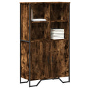 skab 79,5x35,5x137,5 cm konstrueret træ røget egetræsfarve