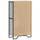 skab 79,5x35,5x137,5 cm konstrueret træ grå sonoma-eg