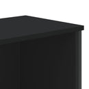 bogreol 80x31x169 cm konstrueret træ sort