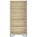 bogreol 80x31x169 cm konstrueret træ sonoma-eg