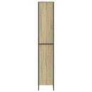 bogreol 80x31x169 cm konstrueret træ sonoma-eg