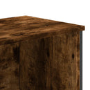 bogreol 80x31x169 cm konstrueret træ røget egetræ