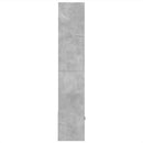 bogreol 70x36x189 cm konstrueret træ betongrå
