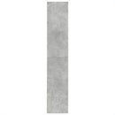 bogreol 100x36x189 cm konstrueret træ betongrå