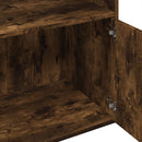 bogreol 100x36x189 cm konstrueret træ røget egetræsfarve