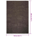 gulvtæppe ZIZUR 140x200cm jute-look indendørs udendørs