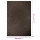 gulvtæppe ZIZUR 200x290cm jute-look indendørs udendørs