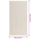 gulvtæppe ZIZUR 80x150 cm jute-look indendørs og udendørs