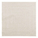 gulvtæppe ZIZUR 120x120 cm jute-look indendørs og udendørs
