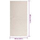 gulvtæppe ZIZUR 100x200cm jute-look indendørs og udendørs