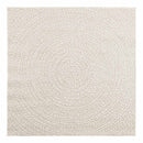 gulvtæppe ZIZUR 120x120 cm jute-look indendørs og udendørs