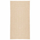 gulvtæppe ZIZUR beige 60x110 cm jute-look indendørs og udendørs
