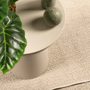 gulvtæppe ZIZUR beige 80x250 cm jute-look indendørs og udendørs