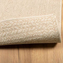 gulvtæppe ZIZUR beige 120x170cm jute-look indendørs og udendørs