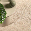 gulvtæppe ZIZUR beige 60x110 cm jute-look indendørs og udendørs