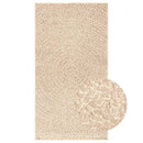 gulvtæppe ZIZUR beige 60x110 cm jute-look indendørs og udendørs
