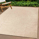 gulvtæppe ZIZUR beige 80x150 cm jute-look indendørs og udendørs