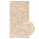 gulvtæppe ZIZUR beige 80x150 cm jute-look indendørs og udendørs