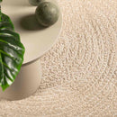 gulvtæppe ZIZUR beige 120x170cm jute-look indendørs og udendørs