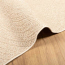 gulvtæppe ZIZUR beige 200x200cm jute-look indendørs og udendørs