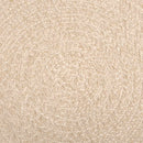 gulvtæppe ZIZUR beige 200x200cm jute-look indendørs og udendørs