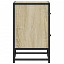 sengeborde 2 stk. 40x31x50 cm konstrueret træ sonoma-eg